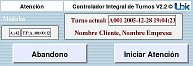 Pantalla de atención